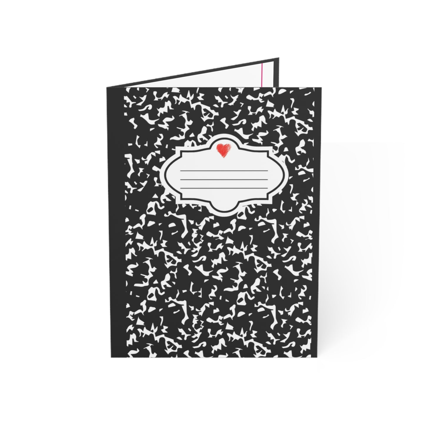 Composition Book Styled Card (Blank)