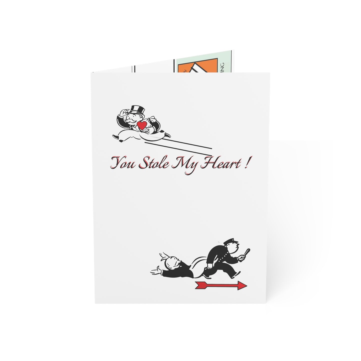 You Stole My Heart Monopoly Card